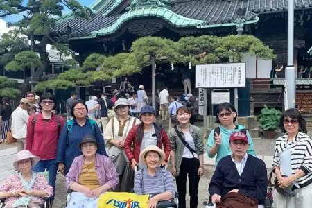 帝釈天で記念写真