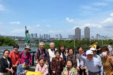 お台場海浜公園にて素敵な集合写真