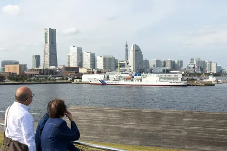 横浜の景色をのんびり見学しました