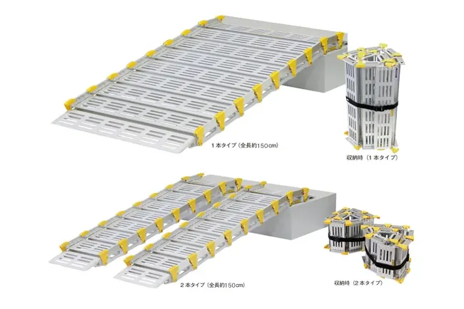 持ち運び型 巻き取り式スロープ　スロープビルド