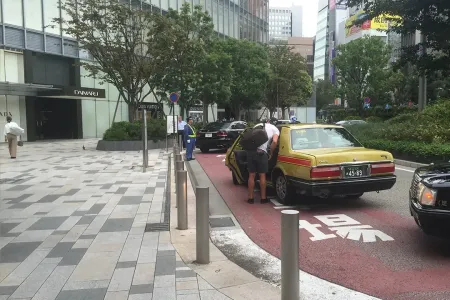 東京駅の乗降場所（八重洲側）